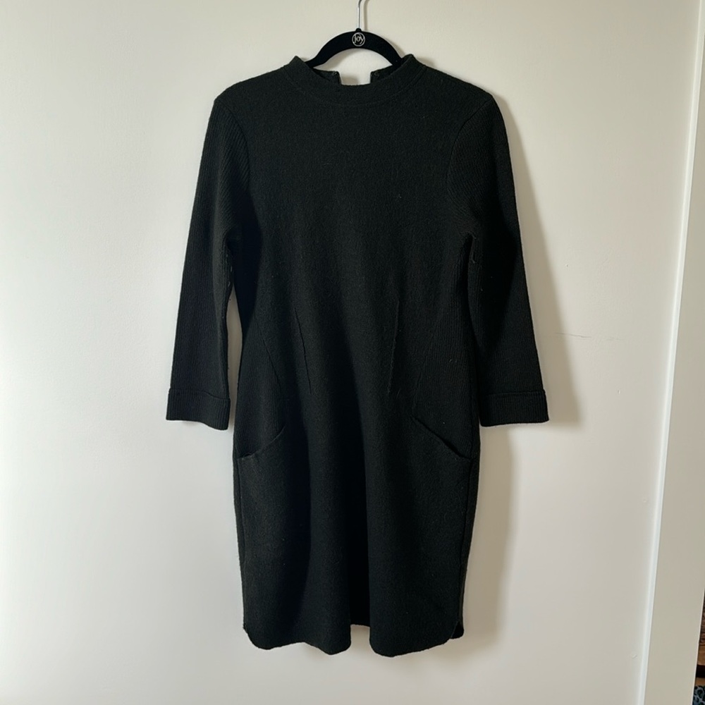 Anthropologie Sparrow Sweater Dress in Dark Green